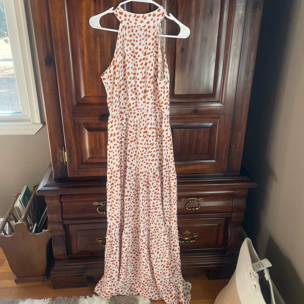 SHEIN Leopard Print Maxi Dress